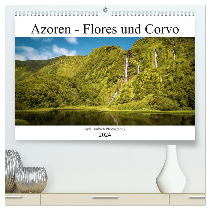 Paysages des Açores - Flores et Corvo (Calendrier mural CALVENDO Premium 2024) 