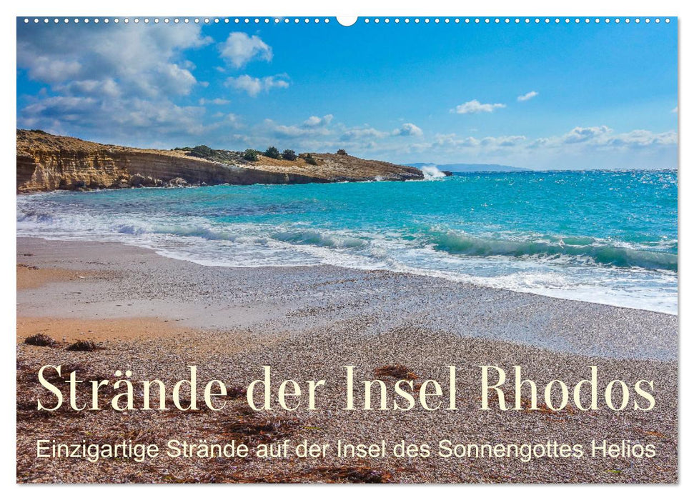 Strände der Insel Rhodos (CALVENDO Wandkalender 2024)