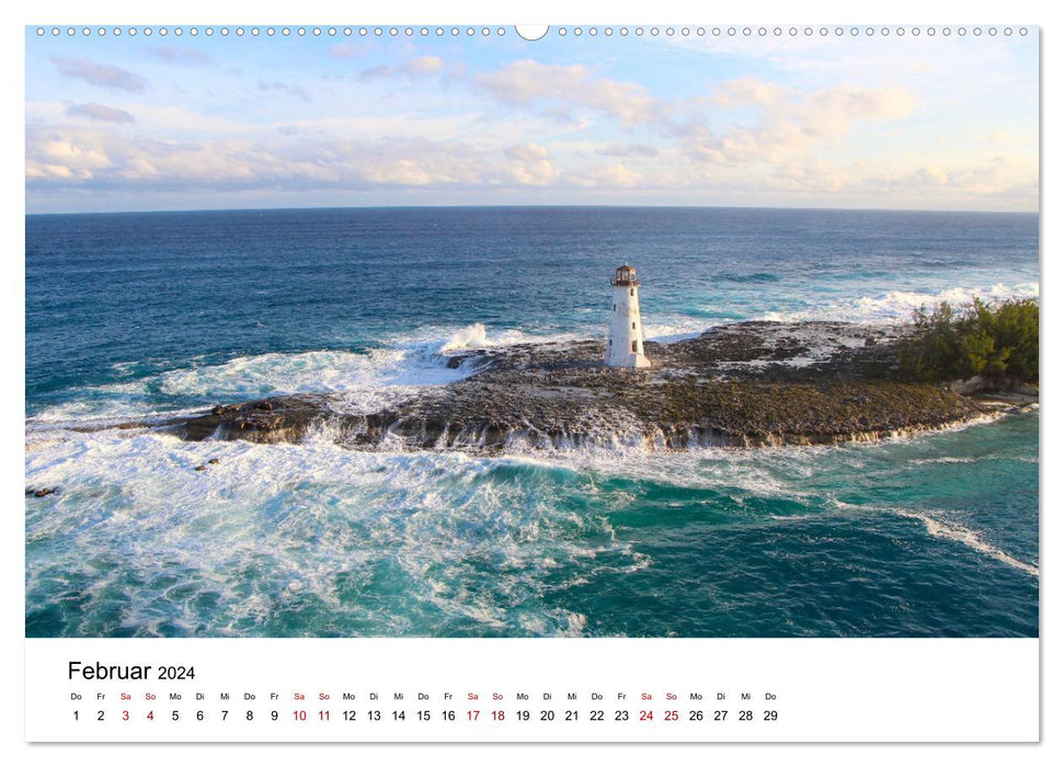 Bahamas - Paradisiacal beaches. (CALVENDO Premium Wall Calendar 2024) 