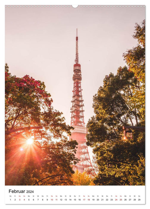 Tokio - Die pulsierende Weltstadt. (CALVENDO Wandkalender 2024)