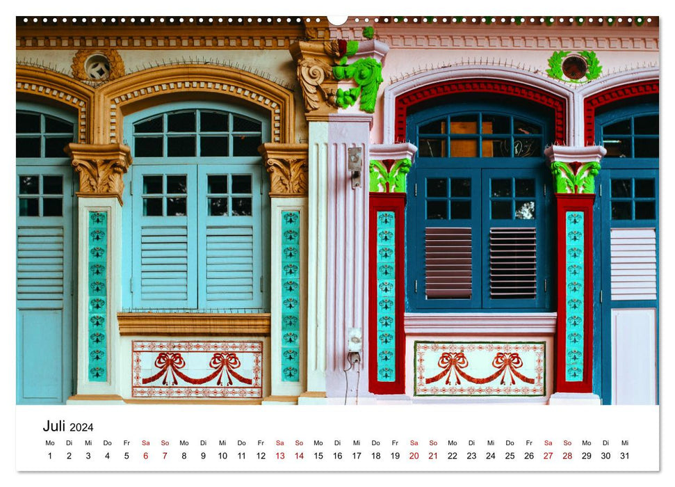 Singapur - Die Stadt am Puls der Zeit. (CALVENDO Premium Wandkalender 2024)