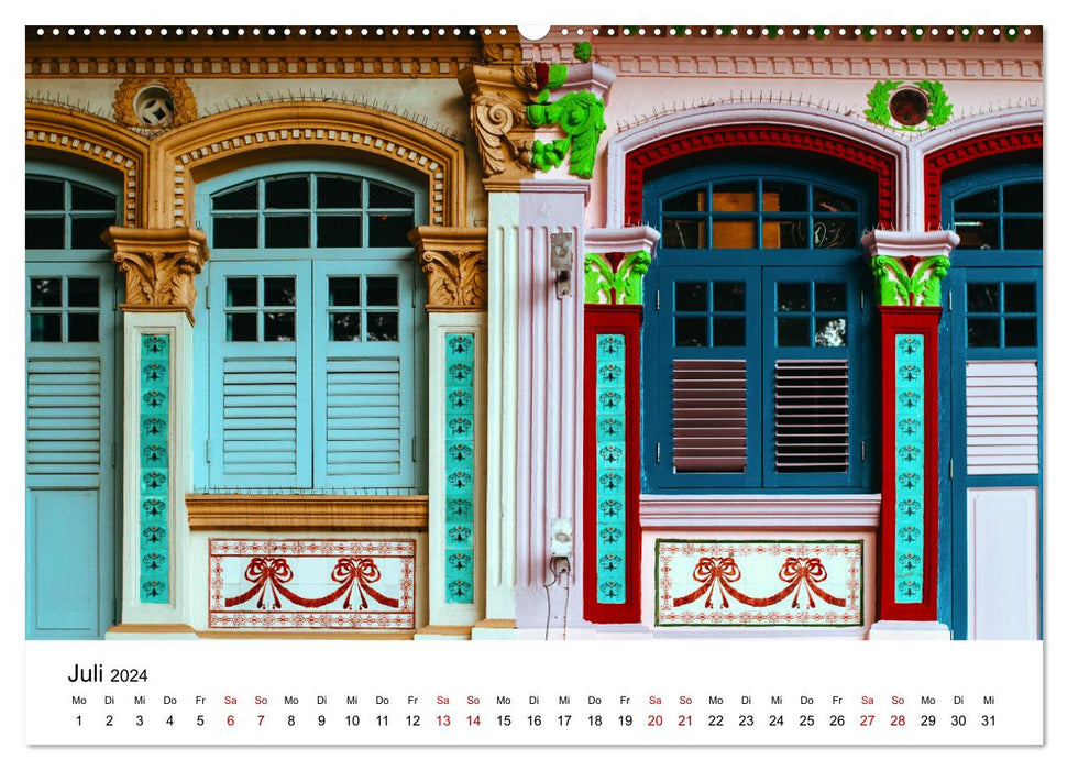 Singapore - The city in tune with the times. (CALVENDO Premium Wall Calendar 2024) 