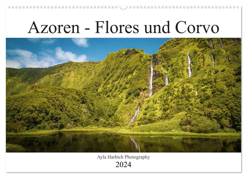 Paysages des Açores - Flores et Corvo (Calendrier mural CALVENDO 2024) 