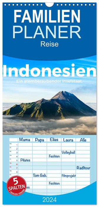 Indonesien - Ein atemberaubender Inselstaat. (CALVENDO Familienplaner 2024)