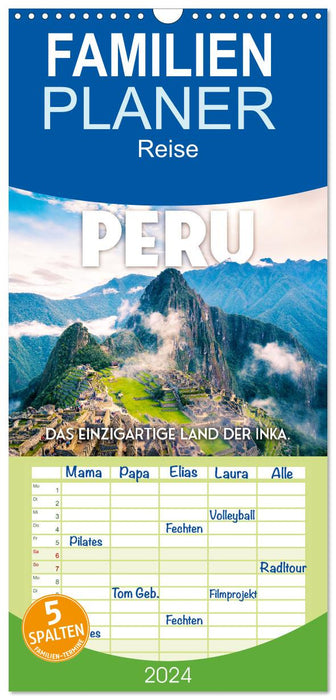 Peru - Das einzigartige Land der Inkas. (CALVENDO Familienplaner 2024)