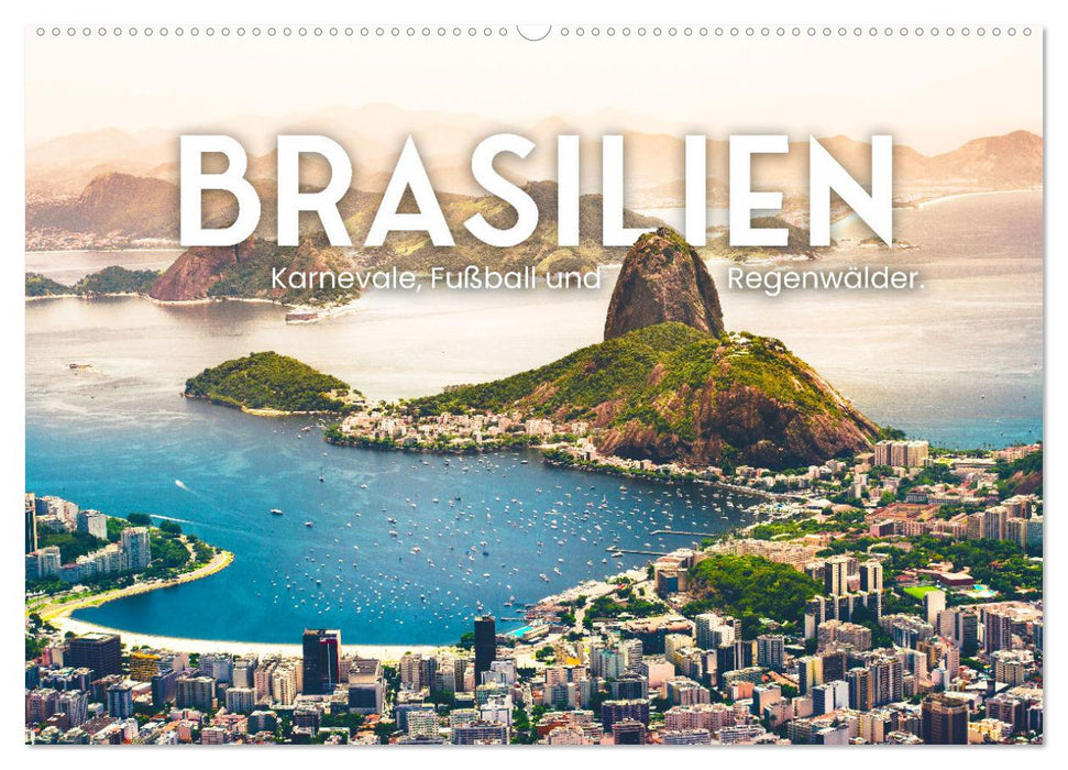 Brasilien - Karnevale, Fußball und Regenwälder. (CALVENDO Wandkalender 2024)