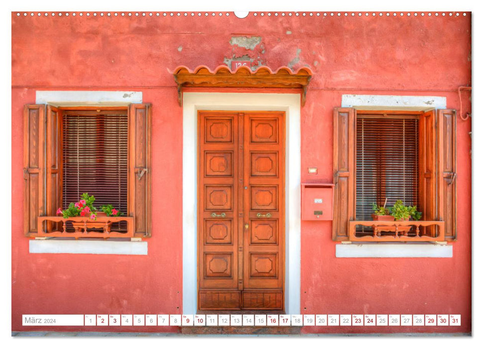 Isole di Burano (CALVENDO Premium Wall Calendar 2024) 