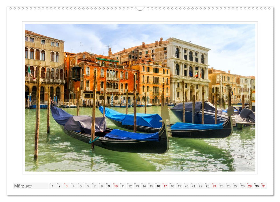 Venedig - Stadt im Meer (CALVENDO Premium Wandkalender 2024)