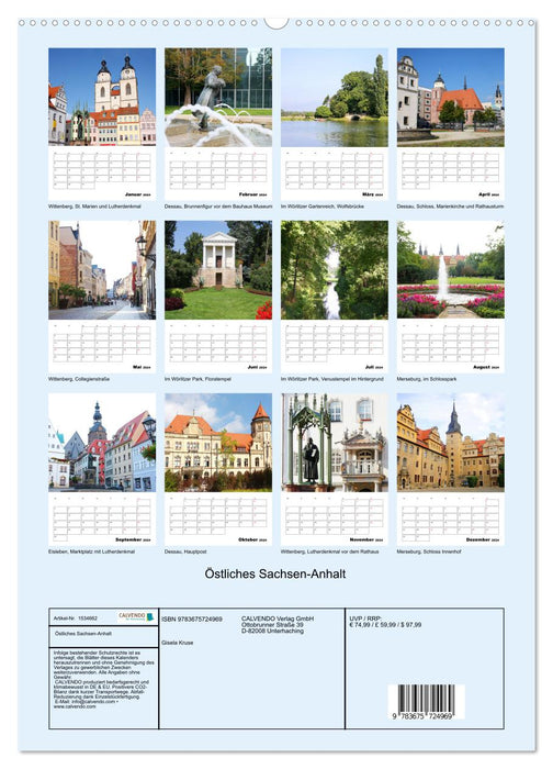Eastern Saxony-Anhalt (CALVENDO Premium Wall Calendar 2024) 