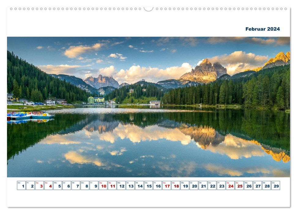 South Tyrol - Dolomite Dreams by VogtArt (CALVENDO Premium Wall Calendar 2024) 