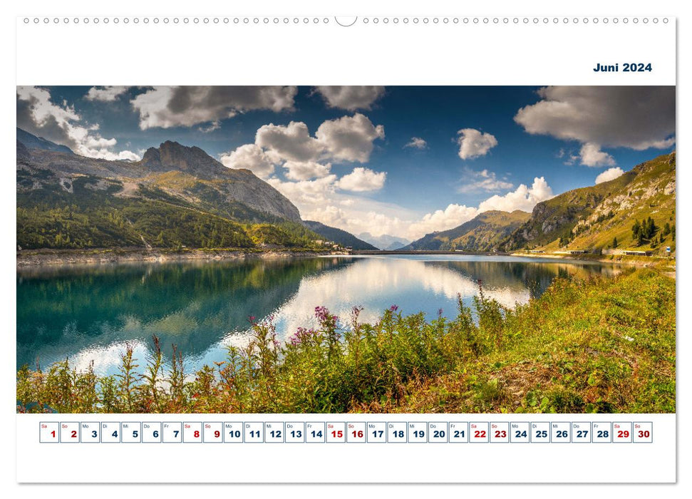 South Tyrol - Dolomite Dreams by VogtArt (CALVENDO Premium Wall Calendar 2024) 