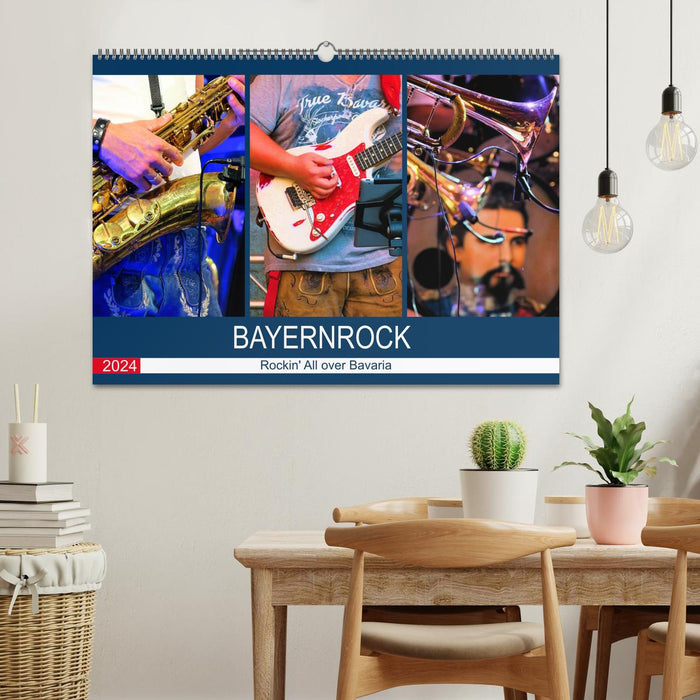 Bayernrock - Rockin' All over Bavaria (CALVENDO wall calendar 2024) 