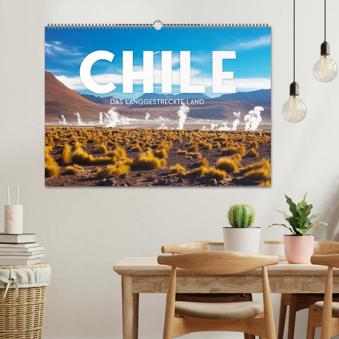 Chili - Le pays allongé. (Calendrier mural CALVENDO 2024) 