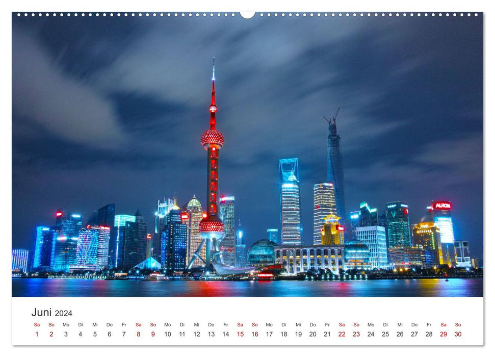 Chine – la tradition rencontre la modernité. (Calendrier mural CALVENDO Premium 2024) 