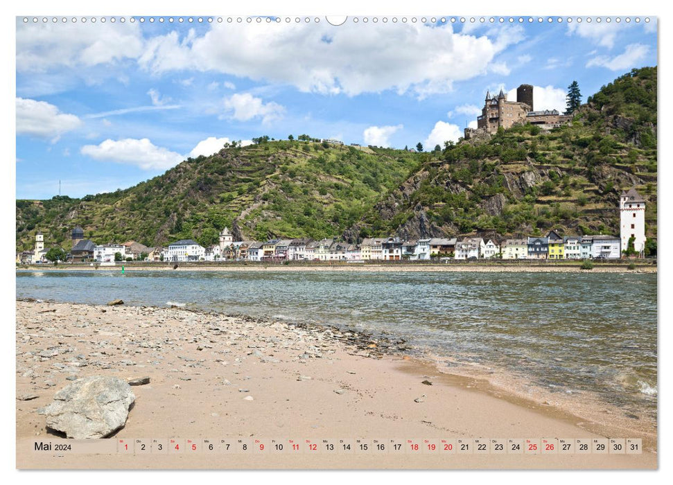 Vallée du Haut-Rhin moyen, destination de rêve pour les romantiques (Calvendo Premium Wall Calendar 2024) 