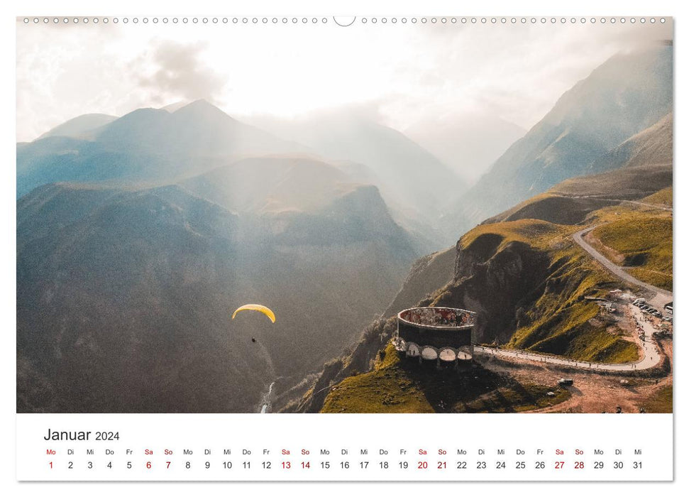 Georgia - A phenomenal natural paradise. (CALVENDO wall calendar 2024) 