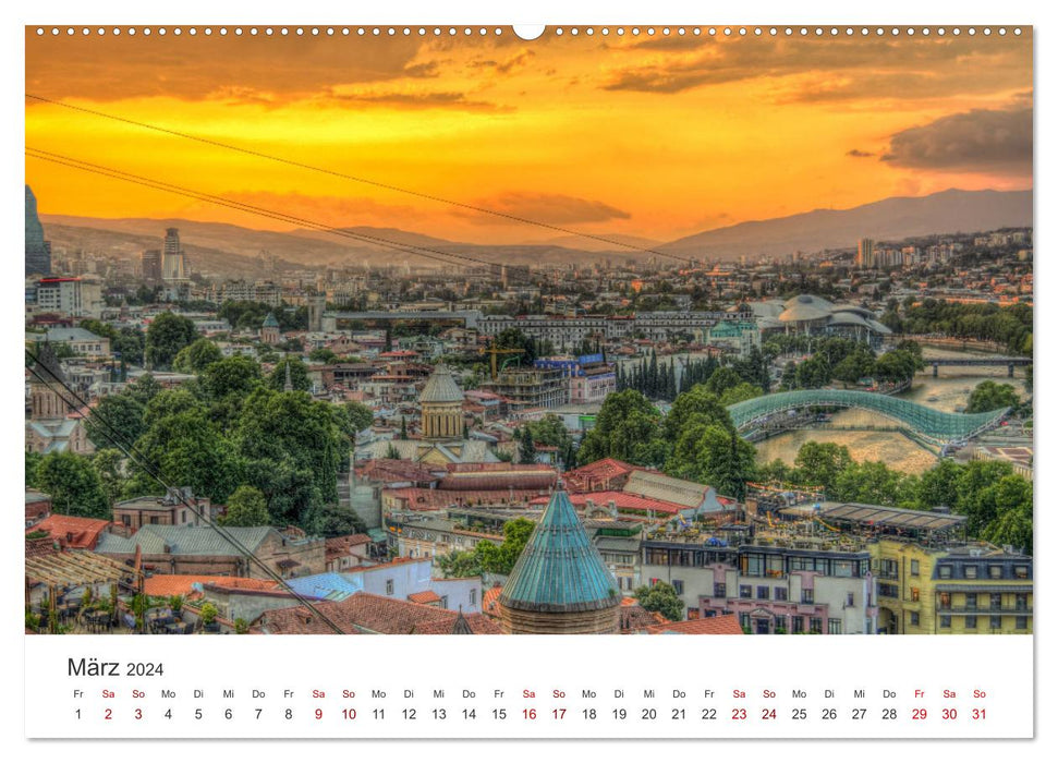 Georgia - A phenomenal natural paradise. (CALVENDO wall calendar 2024) 