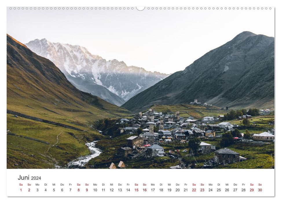 Georgia - A phenomenal natural paradise. (CALVENDO wall calendar 2024) 