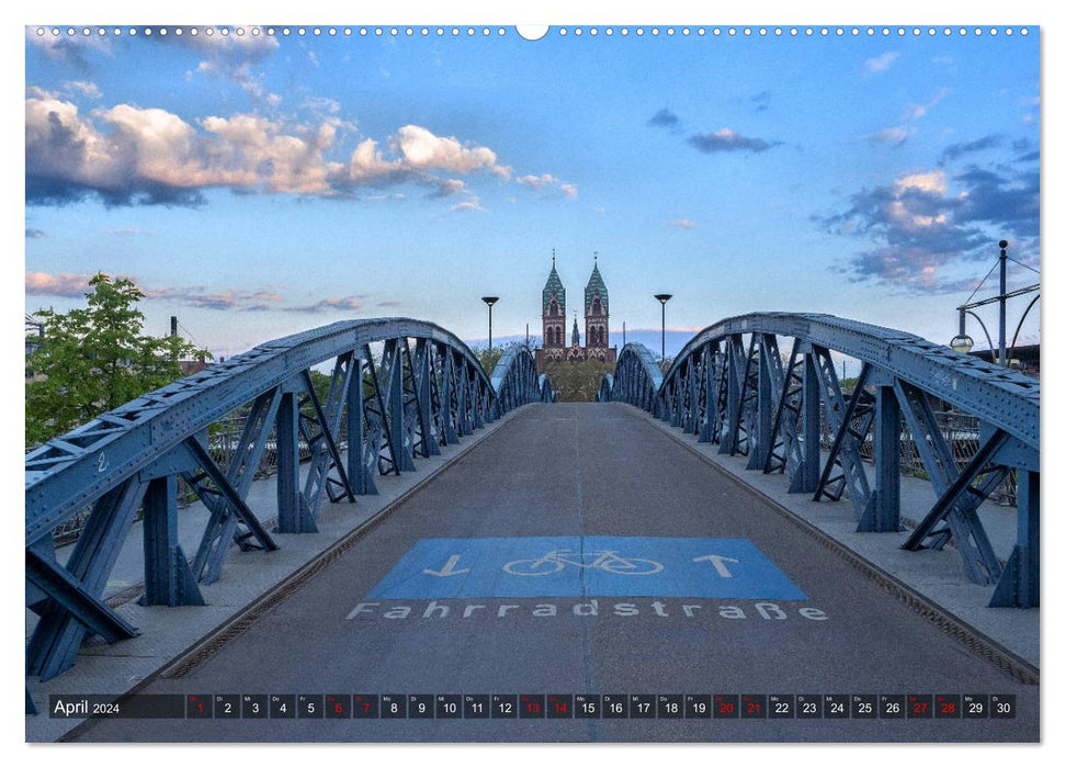 Fribourg – Visages d'une ville (Calvendo Premium Calendrier mural 2024) 