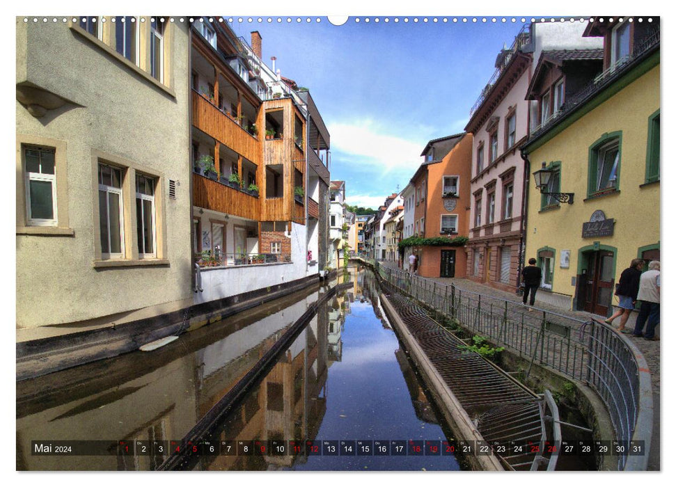 Fribourg – Visages d'une ville (Calvendo Premium Calendrier mural 2024) 