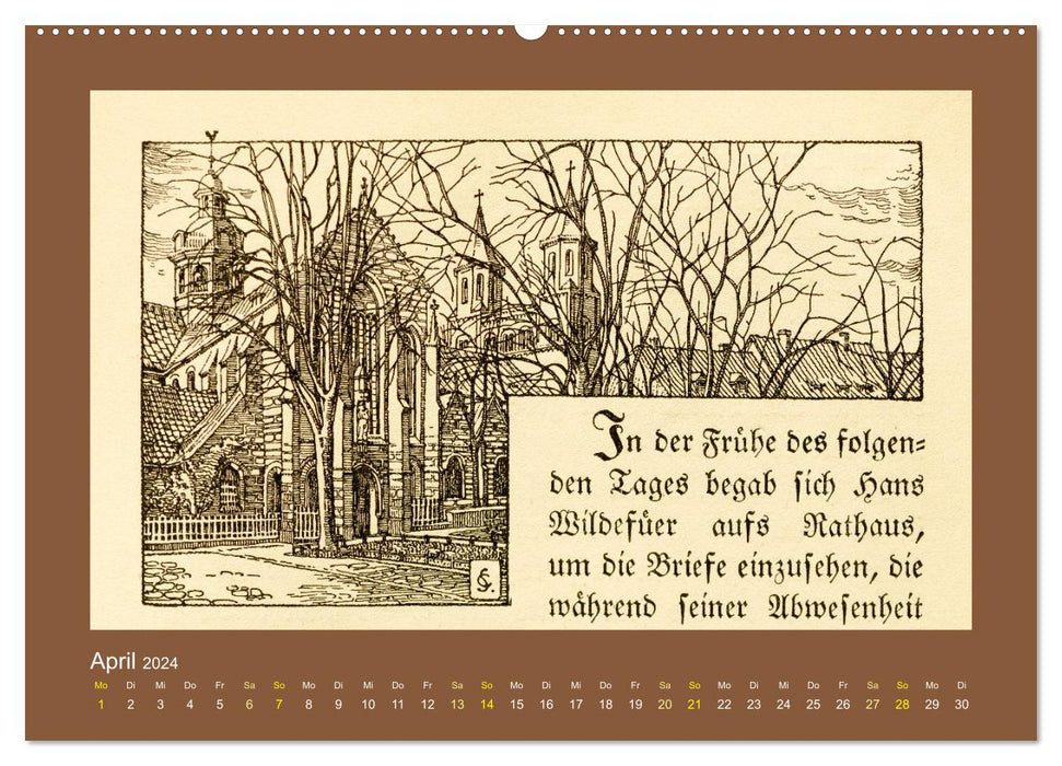 Hildesheim - Historical Views (CALVENDO Premium Wall Calendar 2024) 