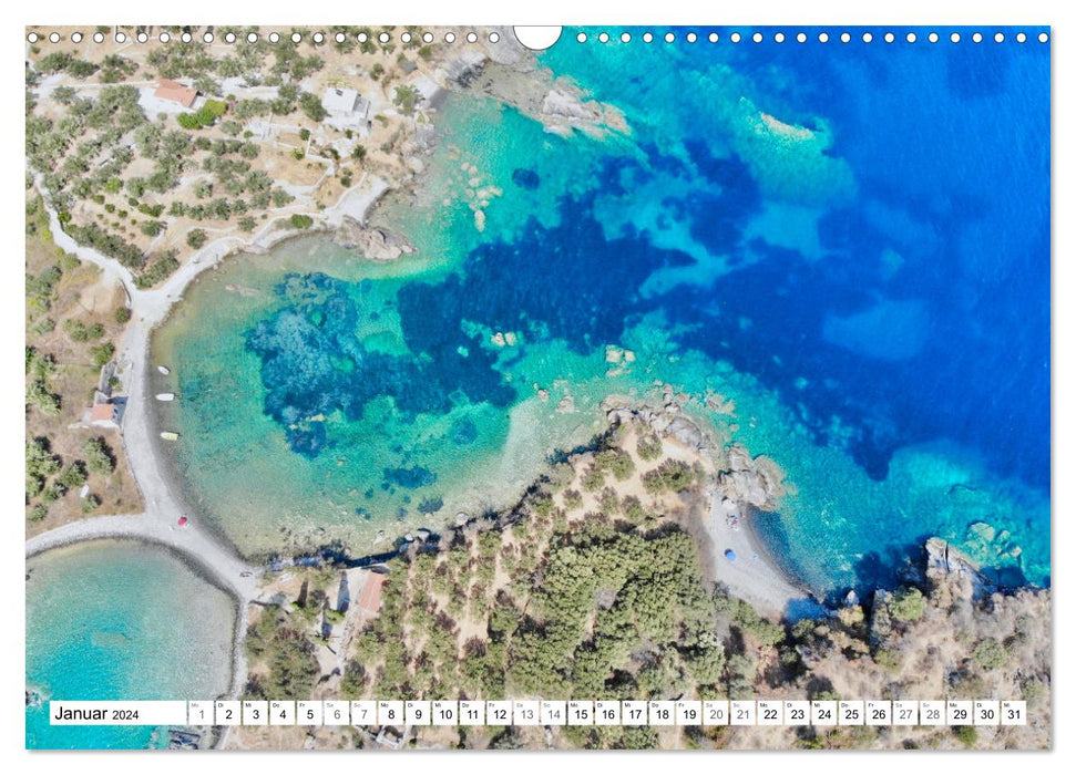 Greece from above (CALVENDO wall calendar 2024) 