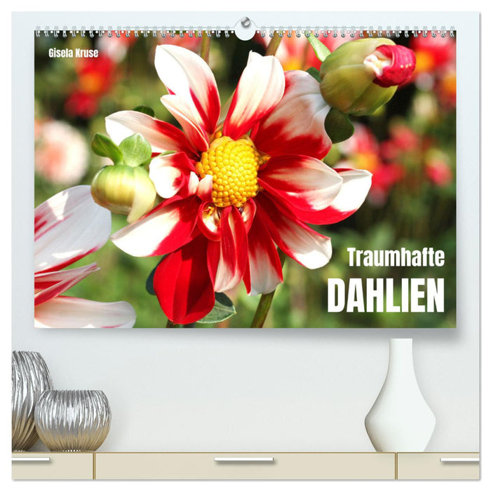 Dahlias oniriques (Calendrier mural CALVENDO Premium 2024) 