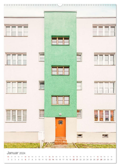 Magdeburg - Moderne - Neues Bauen - Bauhaus (CALVENDO Wandkalender 2024)
