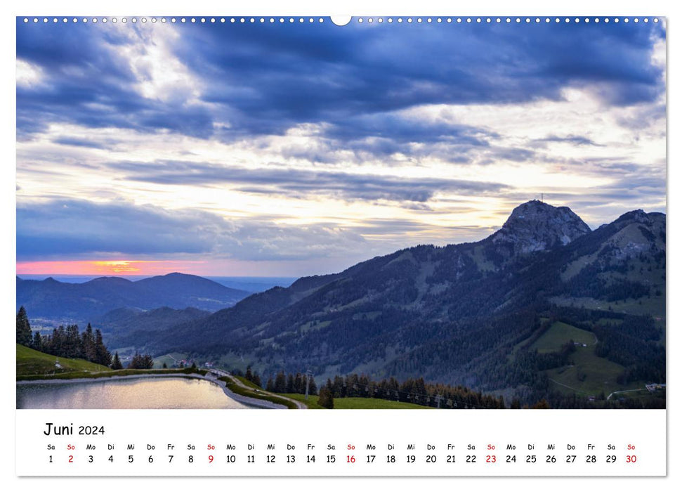 Bayerische Voralpen - traumhafte Perspektiven (CALVENDO Premium Wandkalender 2024)