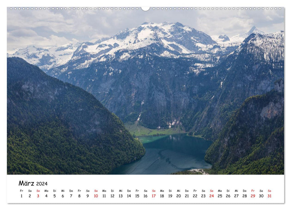 Malerische Seen im bayerischen Voralpenland (CALVENDO Premium Wandkalender 2024)