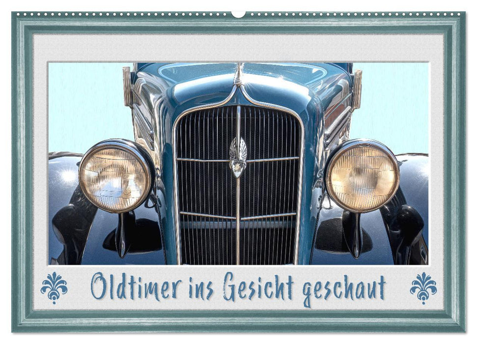 Classic cars looked in the face (CALVENDO wall calendar 2024) 