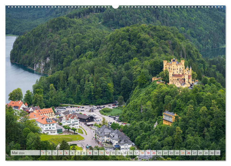 Forggensee and Alpsee - holiday paradise Bavarian Allgäu (CALVENDO Premium Wall Calendar 2024) 