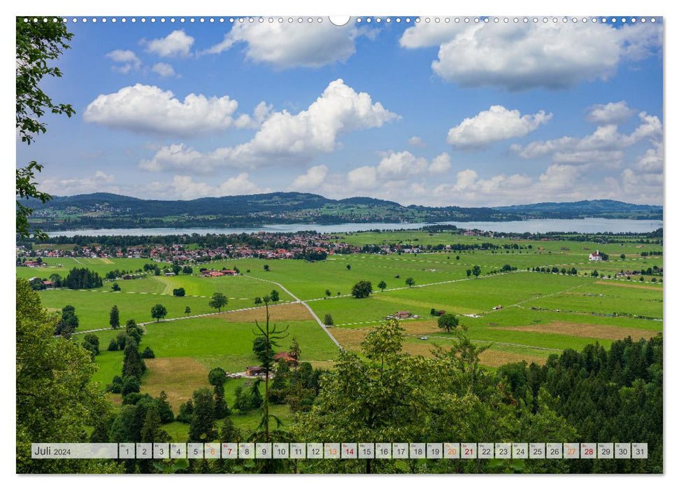 Forggensee und Alpsee - Urlaubsparadies Bayerisches Allgäu (CALVENDO Premium Wandkalender 2024)