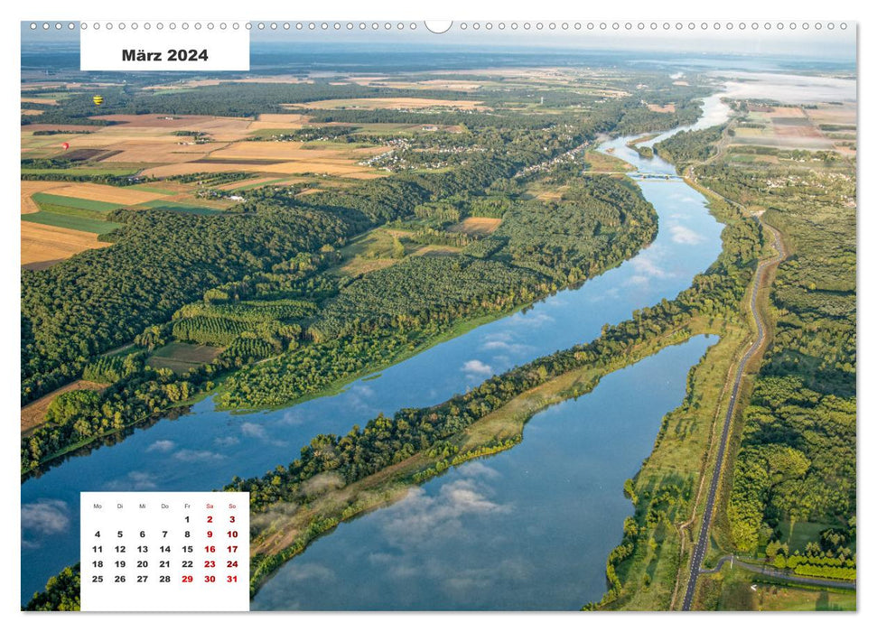 The Loire from the air (CALVENDO Premium Wall Calendar 2024) 