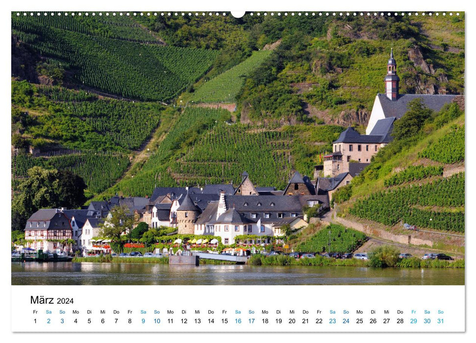 Moselle vacation - Cochem and surroundings (CALVENDO Premium Wall Calendar 2024) 