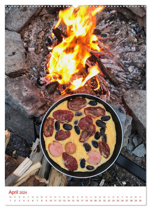 Camping Küche - Kreative Köstlichkeiten (CALVENDO Wandkalender 2024)