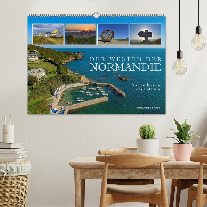 The West of Normandy - On the Coasts of the Cotentin (CALVENDO Wall Calendar 2024) 