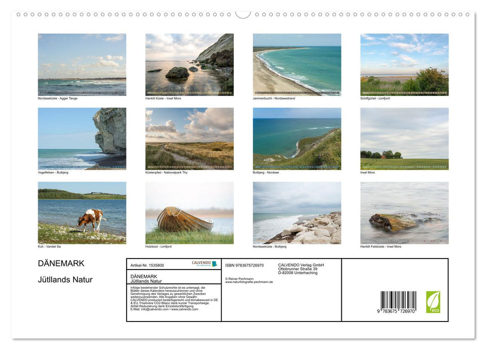 Denmark - Jutland Nature (CALVENDO Premium Wall Calendar 2024) 