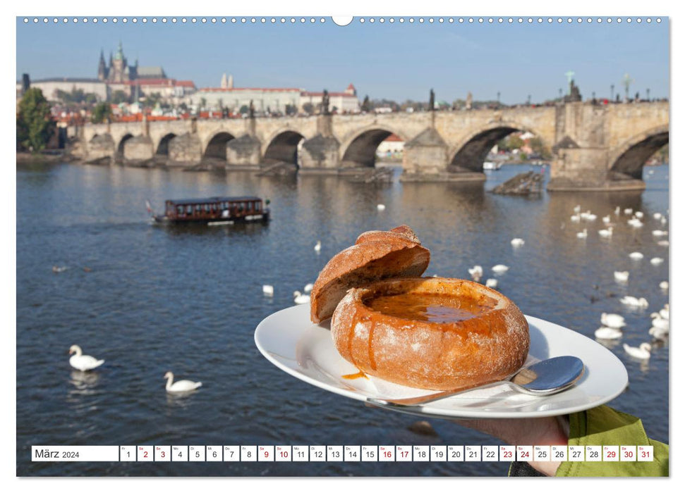 Goldenes Prag (CALVENDO Wandkalender 2024)