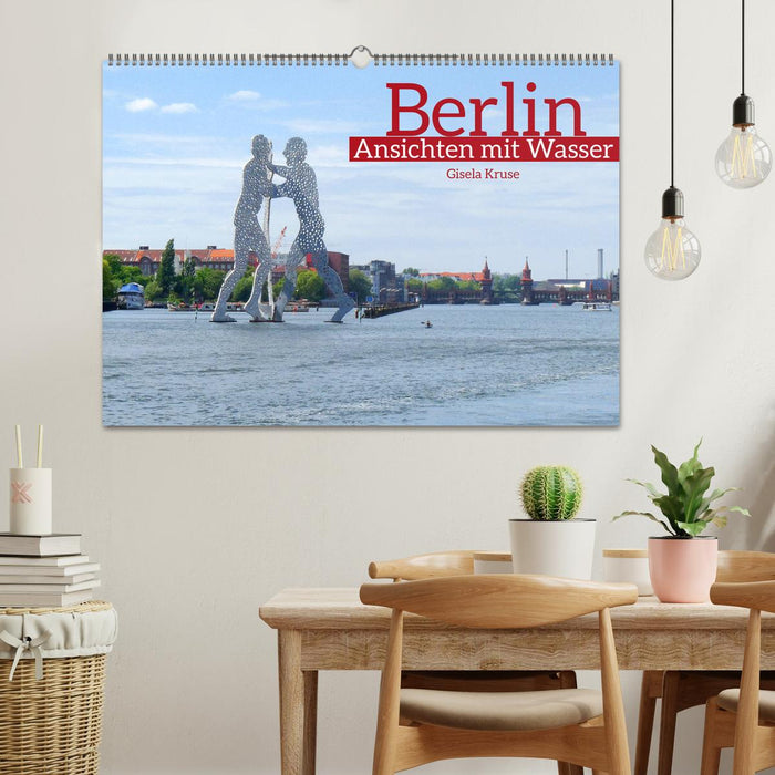 Berlin views with water (CALVENDO wall calendar 2024) 