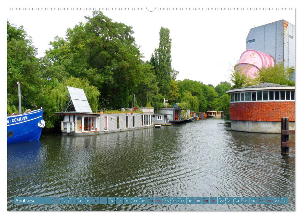 Berlin views with water (CALVENDO wall calendar 2024) 