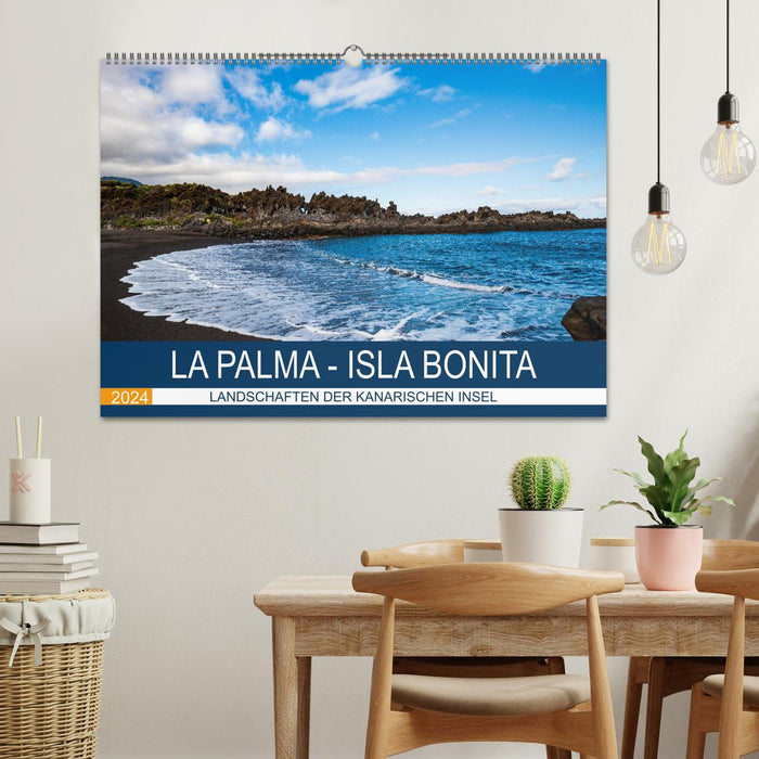 La Palma - Isla Bonita - Landschaften der Kanarischen Insel (CALVENDO Wandkalender 2024)