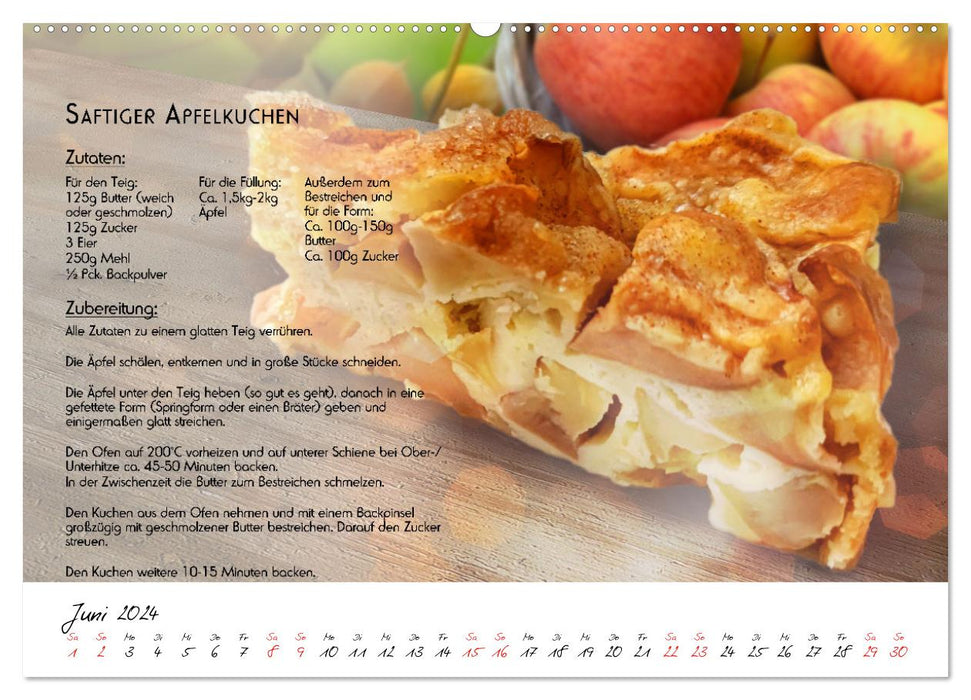 Tasty throughout the year (CALVENDO wall calendar 2024) 