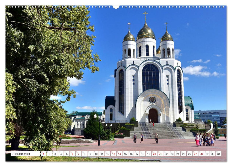 Under Golden Domes - New Cathedrals in East Prussia (CALVENDO Wall Calendar 2024) 