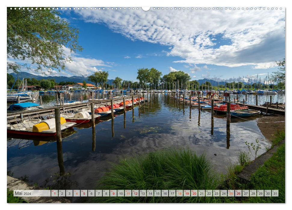 Lake Chiemsee - By bike in the Bavarian Alpine foothills (CALVENDO wall calendar 2024) 