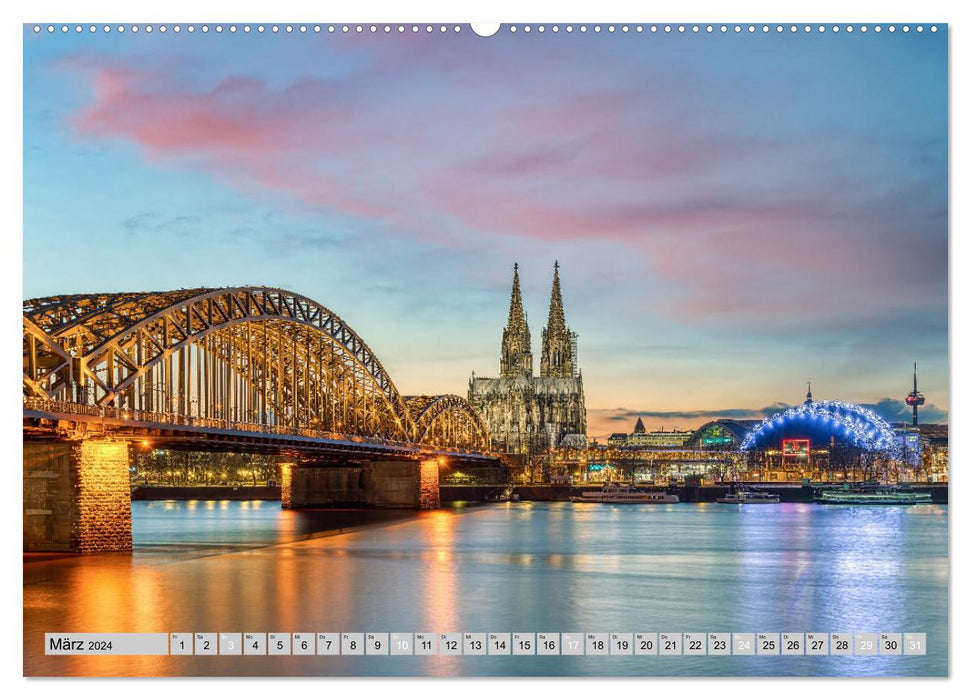 Wunderschönes Köln (CALVENDO Premium Wandkalender 2024)