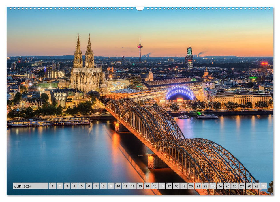 Wunderschönes Köln (CALVENDO Premium Wandkalender 2024)