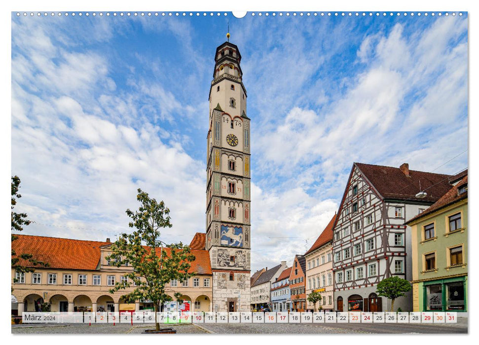 Lauingen Impressionen (CALVENDO Premium Wandkalender 2024)