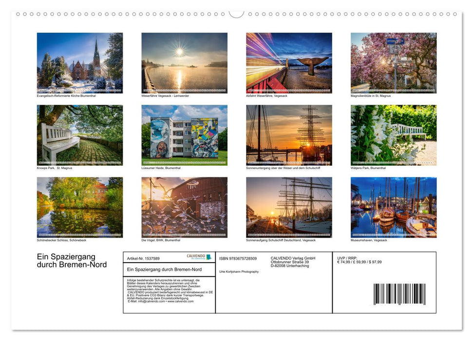 A walk through Bremen-Nord (CALVENDO Premium Wall Calendar 2024) 