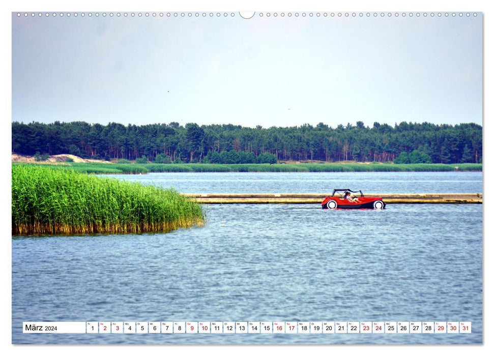 Colorful speedsters on the Curonian Lagoon (CALVENDO Premium Wall Calendar 2024) 